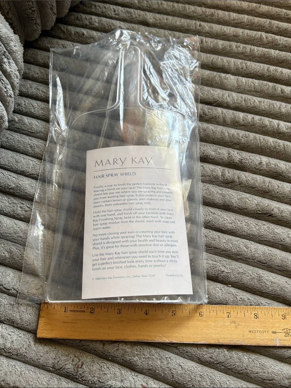 Mary Kay Hair Spray Face Shield Sealed Retired Vintage Clear Plastic NIP - Picture 8 of 10